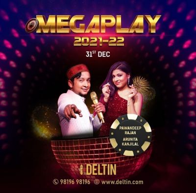 Mega Play - Goa 2021 Dec 31
Date: 31 DECEMBER 2021 – GOA , INDIA
Keywords: Goa Tour;Arunita Kanjilal