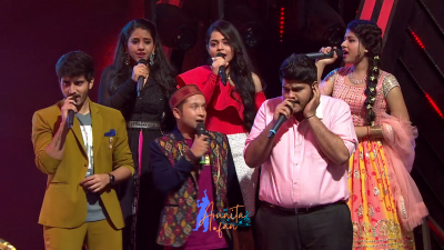 Appearance 17 episode 24 of Indian Idol 12 (1)
Arunita Kanjilal's 17th Appearance was on episode 24 of Indian Idol 12
Song: Pehla Nasha Pehla Khumar
Co-Singer: Pawandeep Rajan
Indian Idol 12, Episode 24
Broadcast Date: 14th February 2021
Host: Bharti Singh and Haarsh Limbachiyaa 
Episode Name: Love Special
Courtesy: Set India
Keywords: Arunita Kanjilal;Indian Idol 12;episode 24;Appearance 17