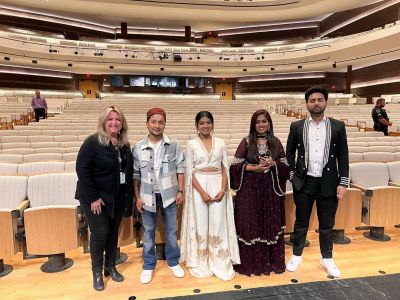 Arunita in Texas 
Arunita, Pawandeep, Saily, and Danish
Live in Texas Concert
The Buddy Holly Hall of Performing Arts and Sciences
Credit: Atul Parvatiyar
30 October 2022
Keywords: MAGNIFICENT FOUR;USA TOUR 2022;Arunita Kanjilal, Texas