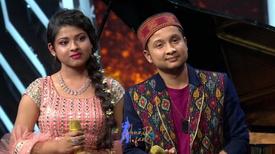 Appearance 18 episode 24 of Indian Idol 12 (21)
Arunita Kanjilal's 18th Appearance was on episode 24 of Indian Idol 12
Song: Kya Yahi Pyar Hai/क्या यही प्यार है
Co-Singer: Pawandeep Rajan
Indian Idol 12, Episode 24
Broadcast Date: 14th February 2021
Host: Bharti Singh and Haarsh Limbachiyaa
Episode Name: Love Special
Courtesy: Set India
Keywords: Arunita Kanjilal;Indian Idol 12;episode 24;Appearance 18