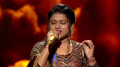 Appearance 19 episode 26 of Indian Idol 12 (4)
Arunita Kanjilal's 19th Appearance was on episode 26 of Indian Idol 12
Song: Satyam Shivam Sundaram
Broadcast Date: 21st February 2021
Guest: Pyarelal Sharma 
Episode: Live In Concert Special
Courtesy: Set India
Keywords: Arunita Kanjilal;Indian Idol 12;episode 26;Appearance 19
