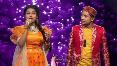 Appearance 21-24 episode 27 of Indian Idol 12 (7)
Arunita Kanjilal's 21st-24th Appearance was on episode 27 of Indian Idol 12
Arunita sung 4 duets songs with Pawandeep Rajan
21. Tumsa Koi Piyara
22. Aap Ke Aajane Se
23. Tum Toh Dhokhebaaz Ho
24. Prem Jaal Mein Phas Gayi
Broadcast Date: 27th February 2021
Episode: Gobinda & Shakti Sepcial
Courtesy: Set India
Keywords: Arunita Kanjilal;Indian Idol 12;episode 27;Appearance 21-24