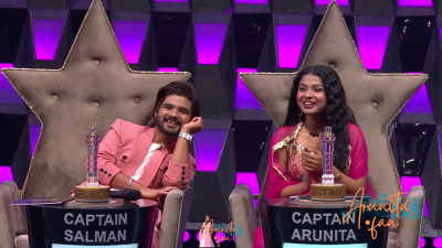 Arunita Kanjilal on Superstar Singer Season 3-Day1 (13)
Captain Arunita Kanjilal's some special moments in Superstar Singer Season 3, Day 1
Broadcast Date: 9 March 2024
Picture Courtesy: Sony TV India
Keywords: Superstar Singer Season 3, Arunita Kanjilal