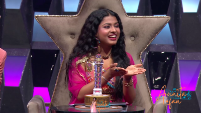 Arunita Kanjilal on Superstar Singer Season 3-Day1 (20)
Captain Arunita Kanjilal's some special moments in Superstar Singer Season 3, Day 1
Broadcast Date: 9 March 2024
Picture Courtesy: Sony TV India
Keywords: Superstar Singer Season 3, Arunita Kanjilal