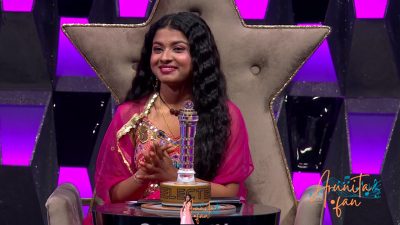 Arunita Kanjilal on Superstar Singer Season 3-Day1 (31)
Captain Arunita Kanjilal's some special moments in Superstar Singer Season 3, Day 1
Broadcast Date: 9 March 2024
Picture Courtesy: Sony TV India
Keywords: Superstar Singer Season 3, Arunita Kanjilal