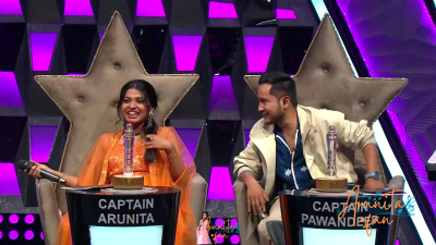 Arunita Kanjilal on Superstar Singer Season 3-Day1 (40)
Captain Arunita Kanjilal's some special moments in Superstar Singer Season 3, Day 1
Broadcast Date: 9 March 2024
Picture Courtesy: Sony TV India
Keywords: Superstar Singer Season 3, Arunita Kanjilal