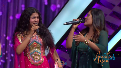 Arunita Kanjilal on Superstar Singer Season 3-Day2 (4)
Captain Arunita Kanjilal's some special moments in Superstar Singer Season 3, Day 2
Broadcast Date: 10 March 2024
Picture Courtesy: Sony TV India
Keywords: Superstar Singer Season 3, Arunita Kanjilal, Day 2