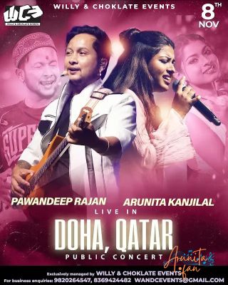 Arunita Kanjilal live in Doha Poster
Arunita Kanjilal live in Doha
Indian Bollywood Night
Date: 8th November 2024, 7PM
Hosted by: Gujarati Samaj Qatar
Vanue: Ballroom, LA Cigale Hotel Doha
