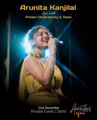 Arunita Kanjilal Live in Delhi with Team Pritam-Poster
Arunita Kanjilal in Delhi with Pritam Chakroborty Sir and team
The Zora, DCC, Delhi
Date: 21 Nov. 2025
