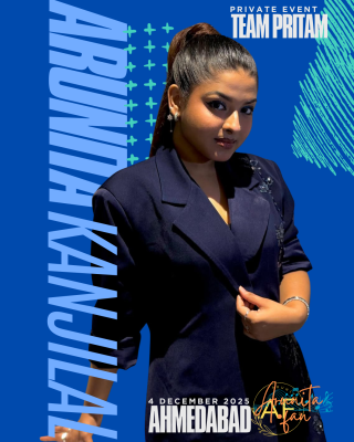 Arunita Kanjilal live in Gandhinagar - Poster
Venue: The Leela Gandhinagar 
4 December, 2025
#ArunitaKanjilal #MelodyQueen #ArunitaFan #arunitaInGandhinagar
