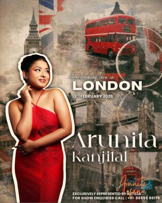 Arunita Kanjilal Live at Blue Room  – Poster1
A Valentine’s Special
Date: 13 February 2026
Address: 220 Headstone Ln, Harrow HA2 6LY, United Kingdom
