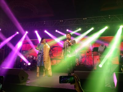 Live in concert Kolkata (8)
Live in concert Kolkata
Singers: Arunita Kanjilal and Pawandeep Rajan
Date: 16 July 2022
Location:
Place Taal Kutir Convention Center
Eco Park, Kolkata, WB, India
Keywords: Live in concert Kolkata;16 July 2022;Taal Kutir;Arunita Kanjilal